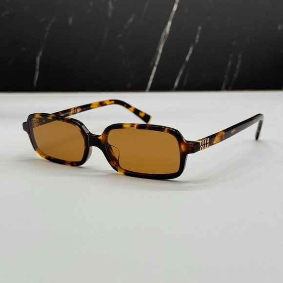 NEW MIU MIU MU11ZSF VAU2Z1 HAVANA WOMEN SUNGLASSES - Picture 1 of 10